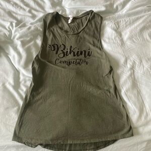 Bikini competitor muscle tank